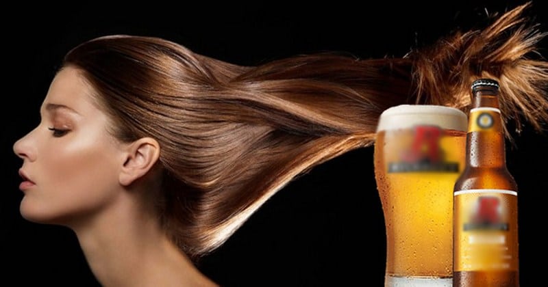 Gội đầu bằng bia giúp tóc nhanh dài
