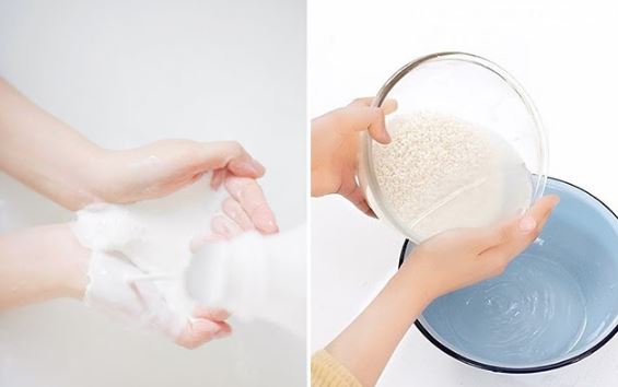 Cách làm trắng da tay bằng nước vo gạo