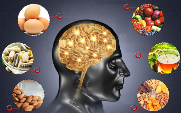 Xây dựng chế độ thực phẩm tốt cho trí não.