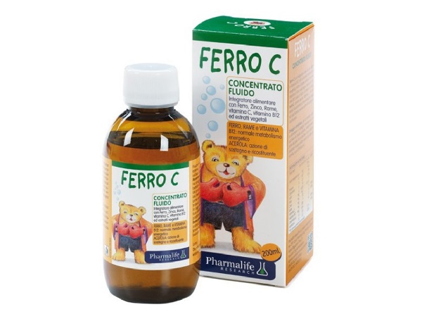 Siro bổ sung sắt và kẽm cho bé Siro Fitobimbi Ferro C Concentrato Fluido Pharmalife