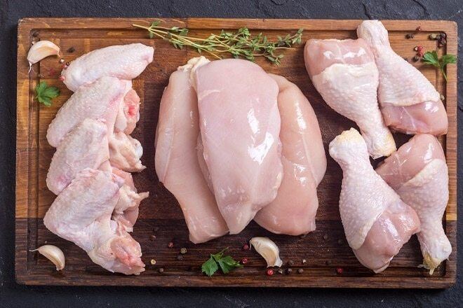 Thịt gà - những thực phẩm giàu collagen