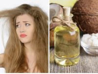Mách bạn cách chăm sóc tóc bấm xù bằng dầu dừa