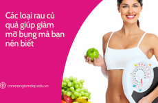 Các loại rau củ quả giúp giảm mỡ bụng mà